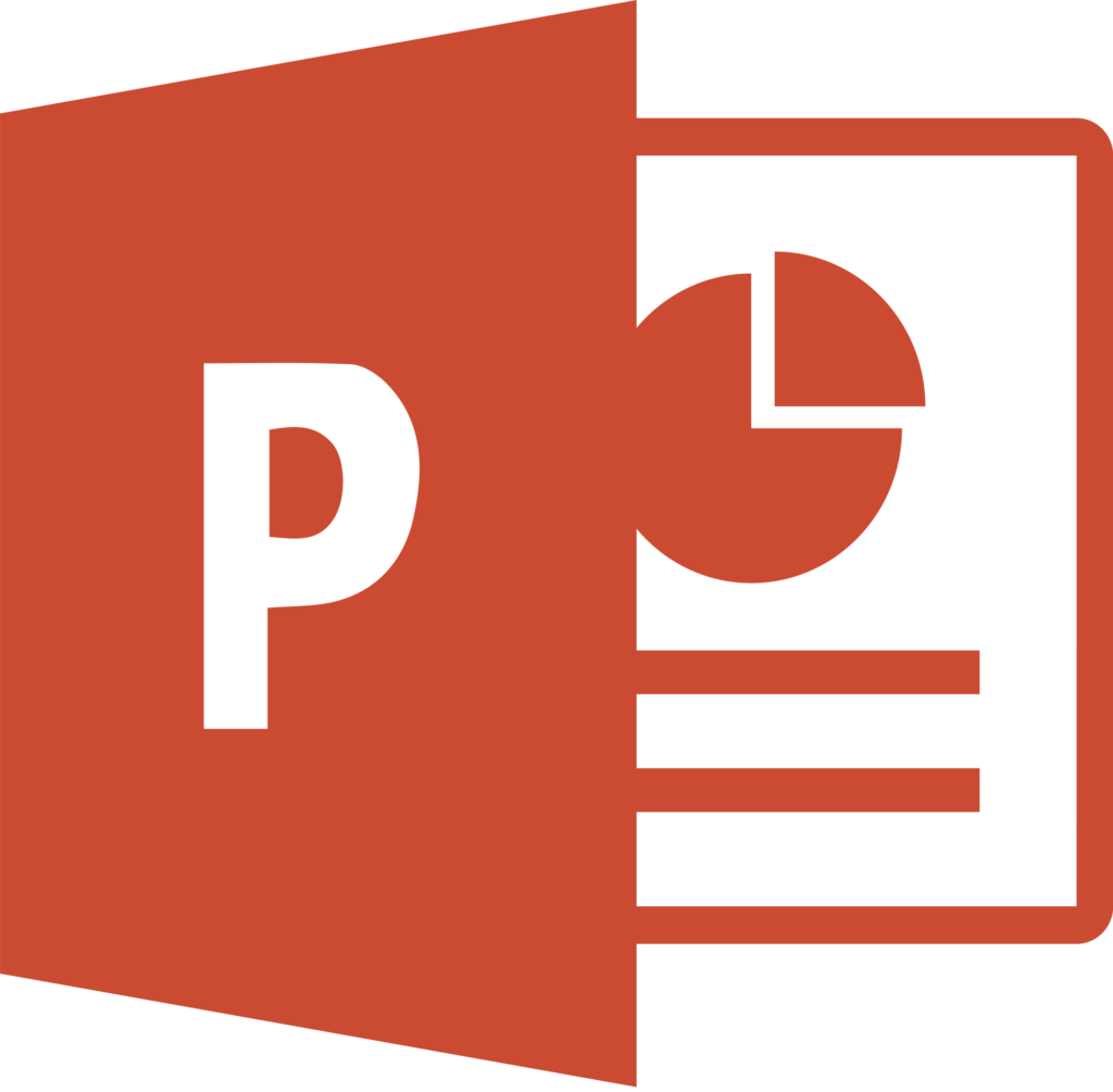 Microsoft PowerPoint 2013 2019 logo.svg